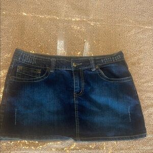 Blue Mini Skirt for Casual Night Out